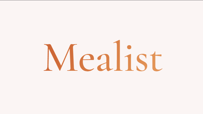 Mealist preview